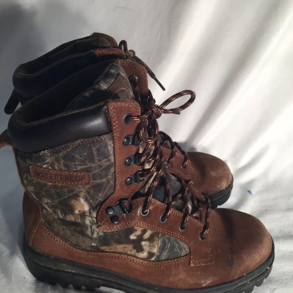 Northwest Territory Brown Suede Camo Boots 9.5